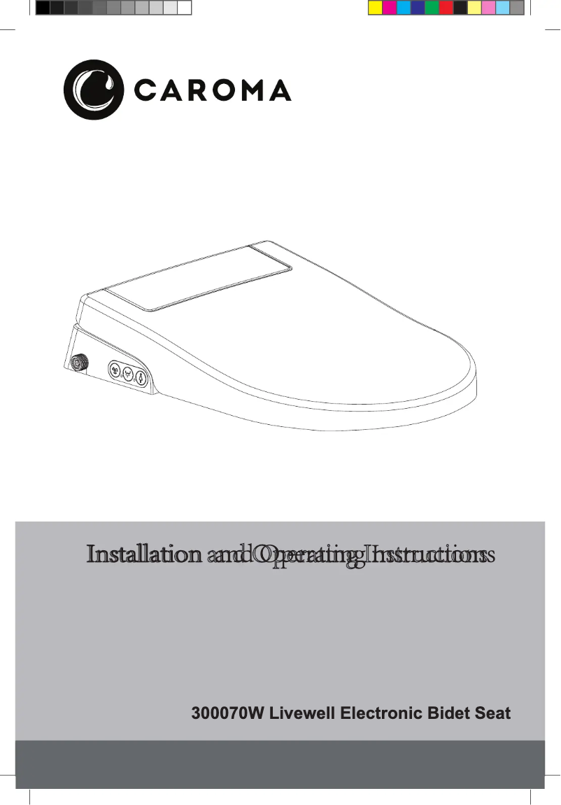 Page n°1 - Manuel utilisateur Caroma Livewell 300070W