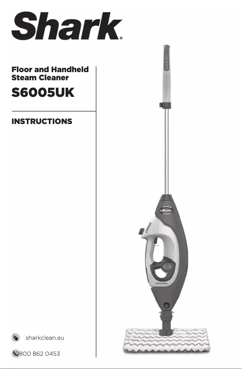 Page n°1 - Instructions / montage Shark Lift-Away S6005UKQ