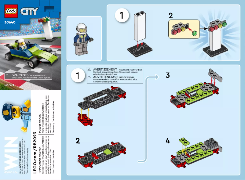 Page n°1 - Manuel utilisateur Lego City 30640