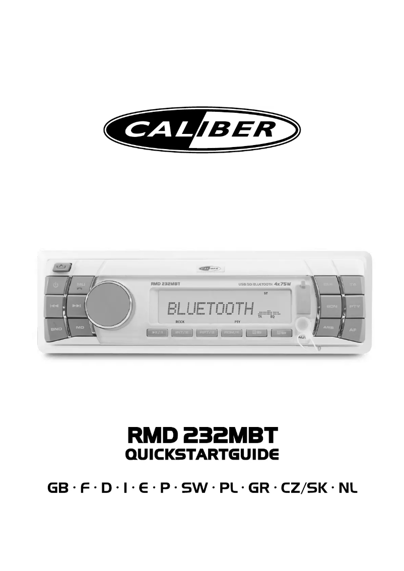 Page 1 de la notice Manuel utilisateur Caliber RMD 232MBT