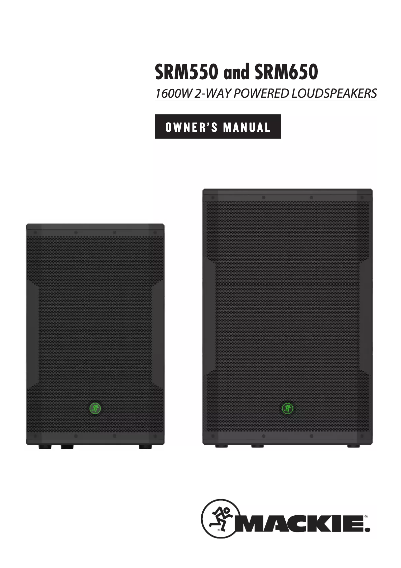 Page n°1 - Manuel utilisateur Mackie SRM550