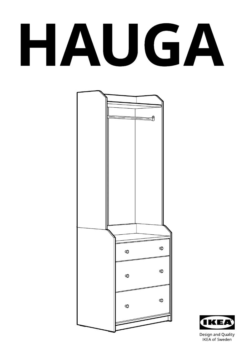 Página 1 del manual Manual de usuario Ikea HAUGA 404.569.22