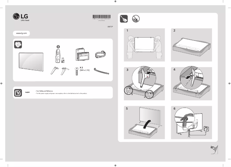 Page n°1 - Manuel utilisateur LG 43UM7300PPA