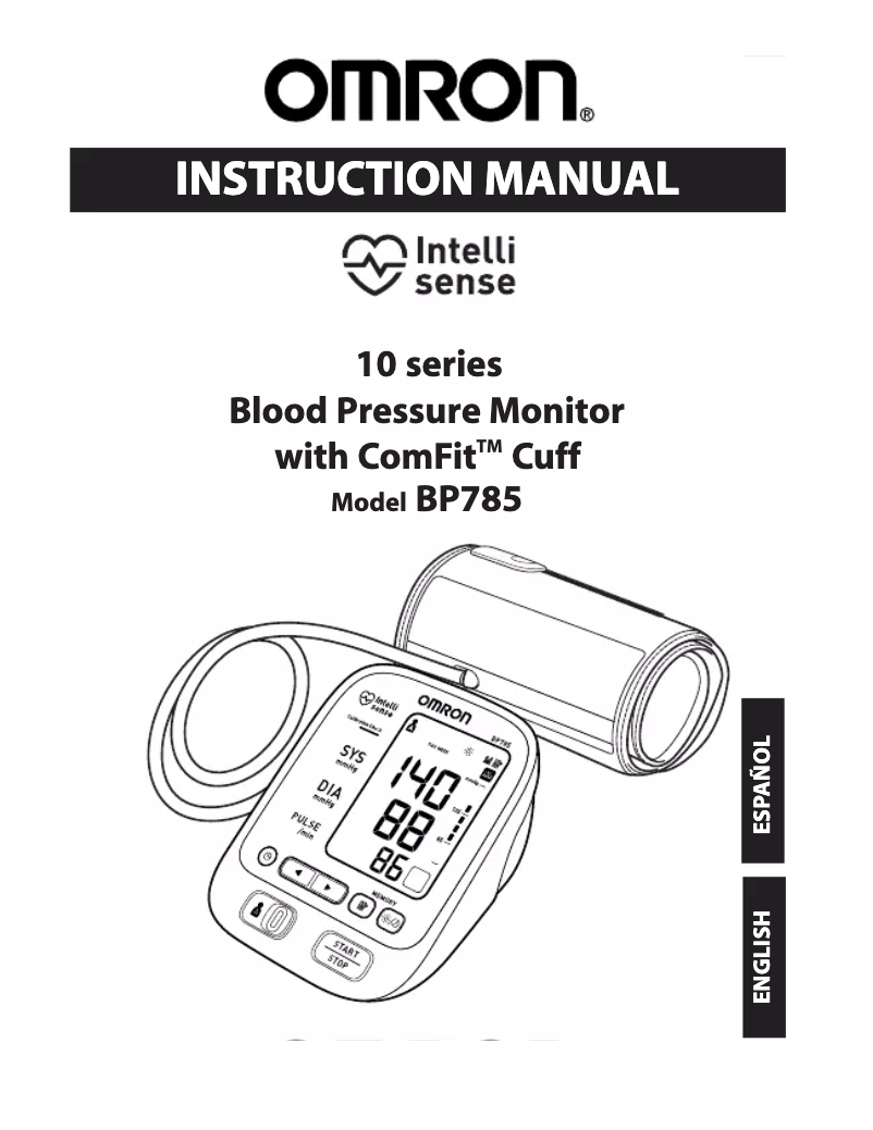 Page n°1 - Manuel utilisateur Omron BP785