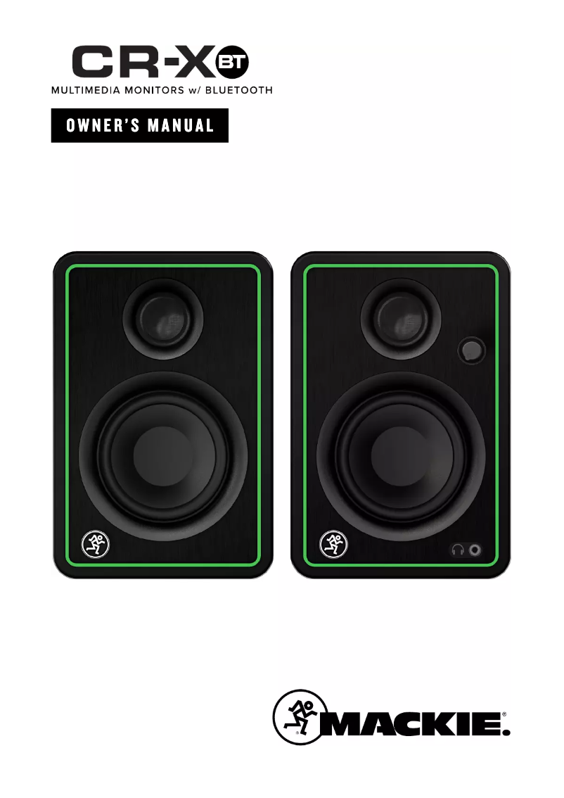 Page 1 de la notice Manuel utilisateur Mackie CR8-XBT