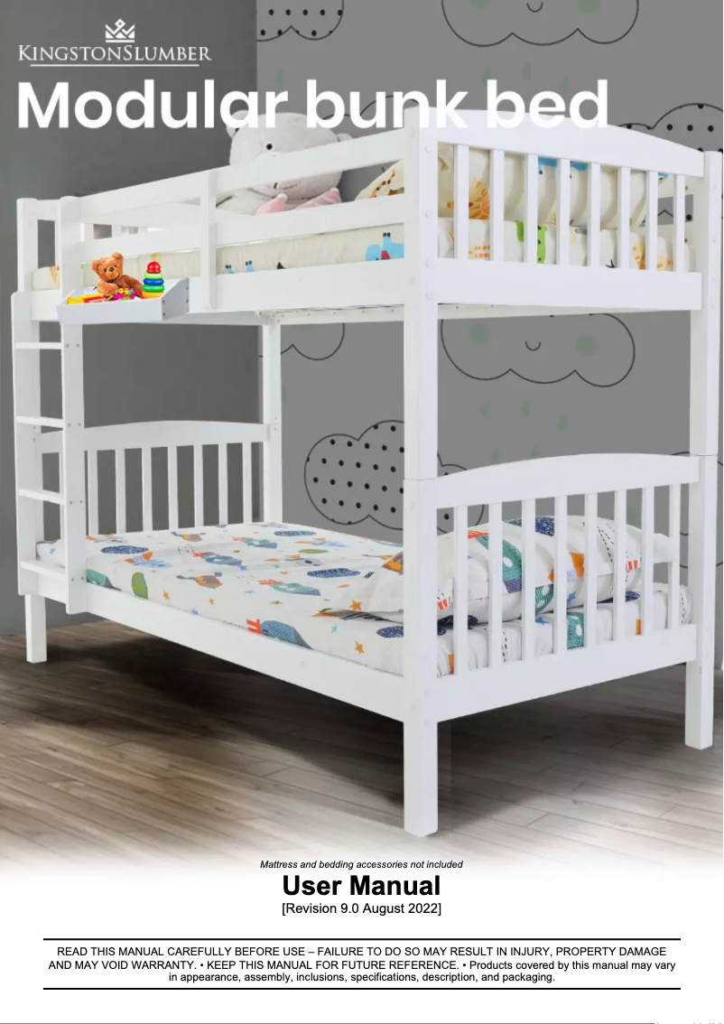 Page 1 de la notice Manuel utilisateur Kingston Slumber FURBBDKNGA13W