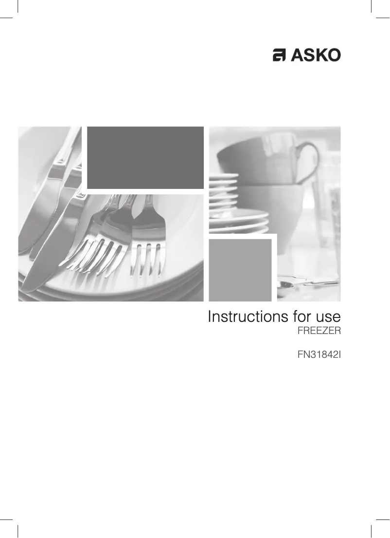 Page n°1 - Manuel utilisateur Asko FN31842I