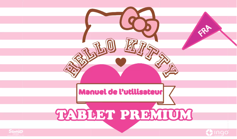 Imagen de la primera página del manual del dispositivo Tablet Premium Hello Kitty
