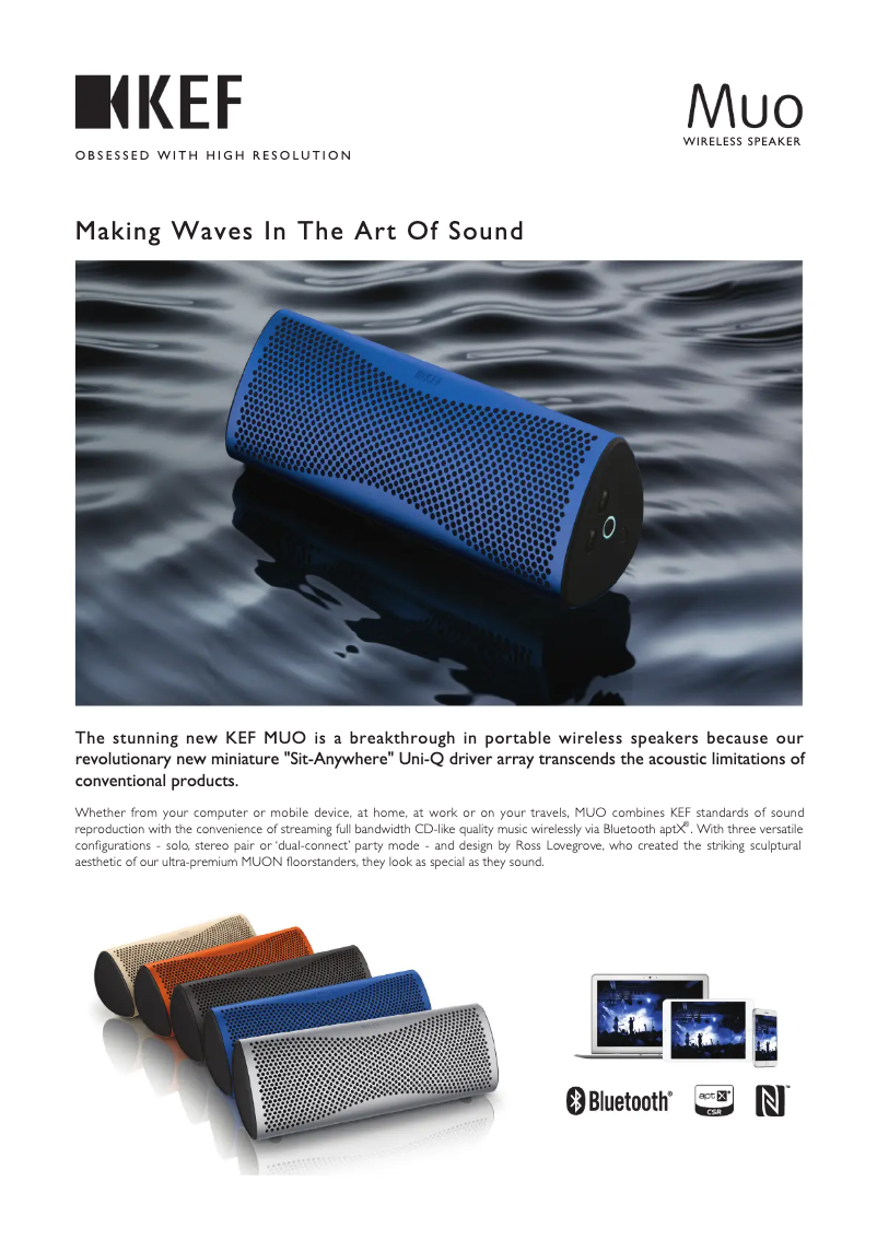 Image de la première page du manuel de l'appareil Muo