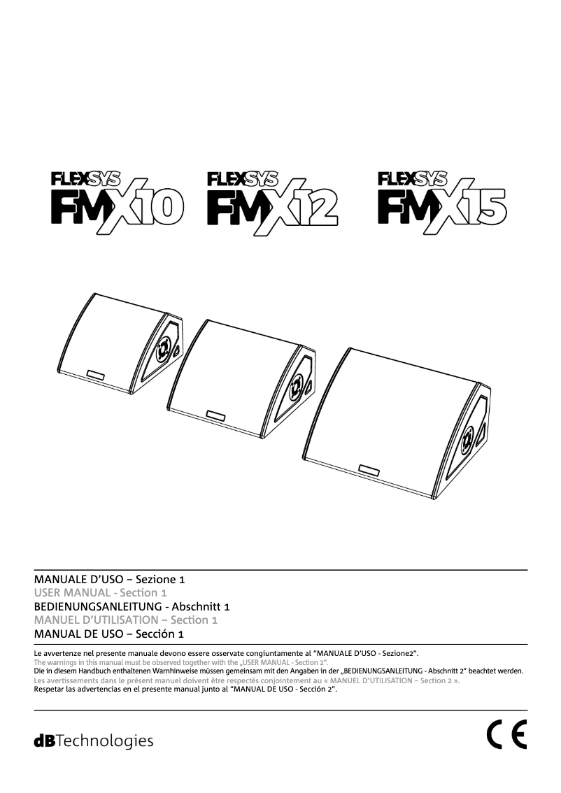 Página 1 del manual Manual de usuario DB Technologies FMX10