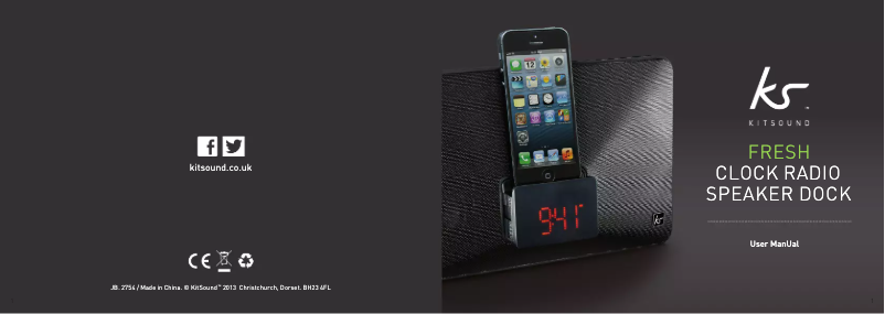 Page n°1 - Manuel utilisateur KitSound Fresh