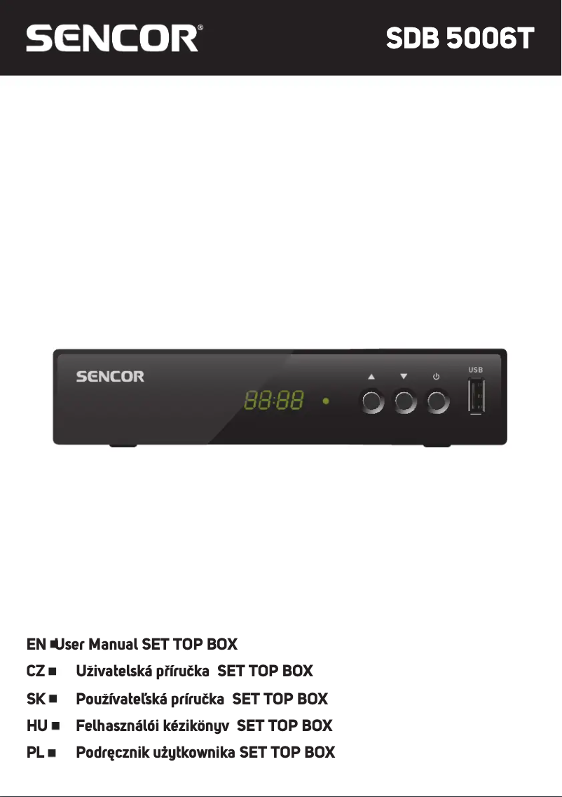 Page 1 de la notice Manuel utilisateur Sencor SDB 5006T