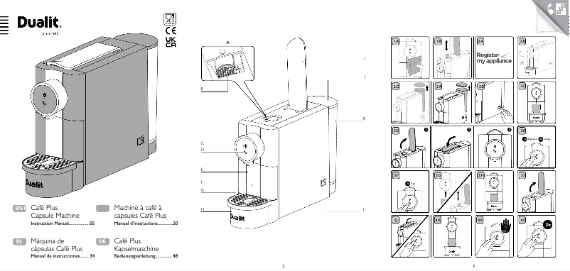 Image de la première page du manuel de l'appareil Café Plus