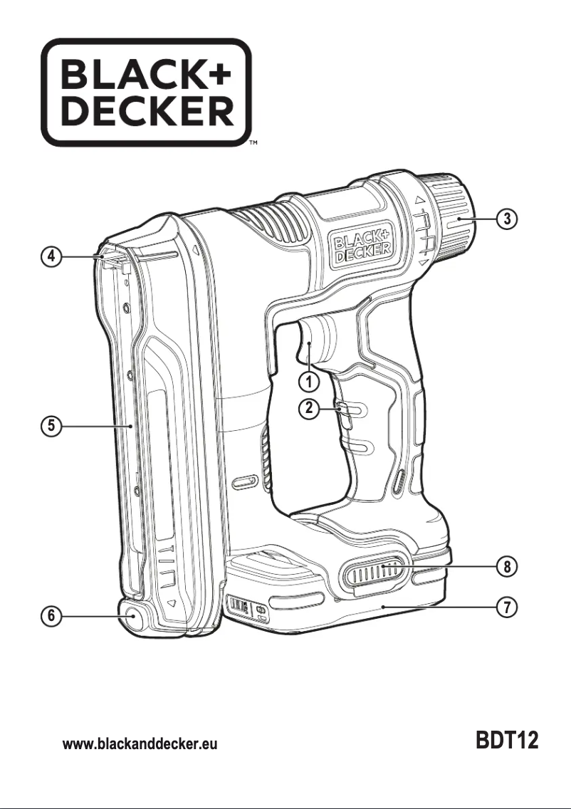 Página 1 del manual Manual de usuario Black & Decker BDT12