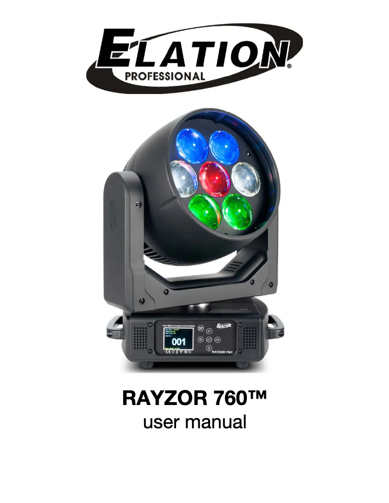 Image de la première page du manuel de l'appareil Rayzor 760