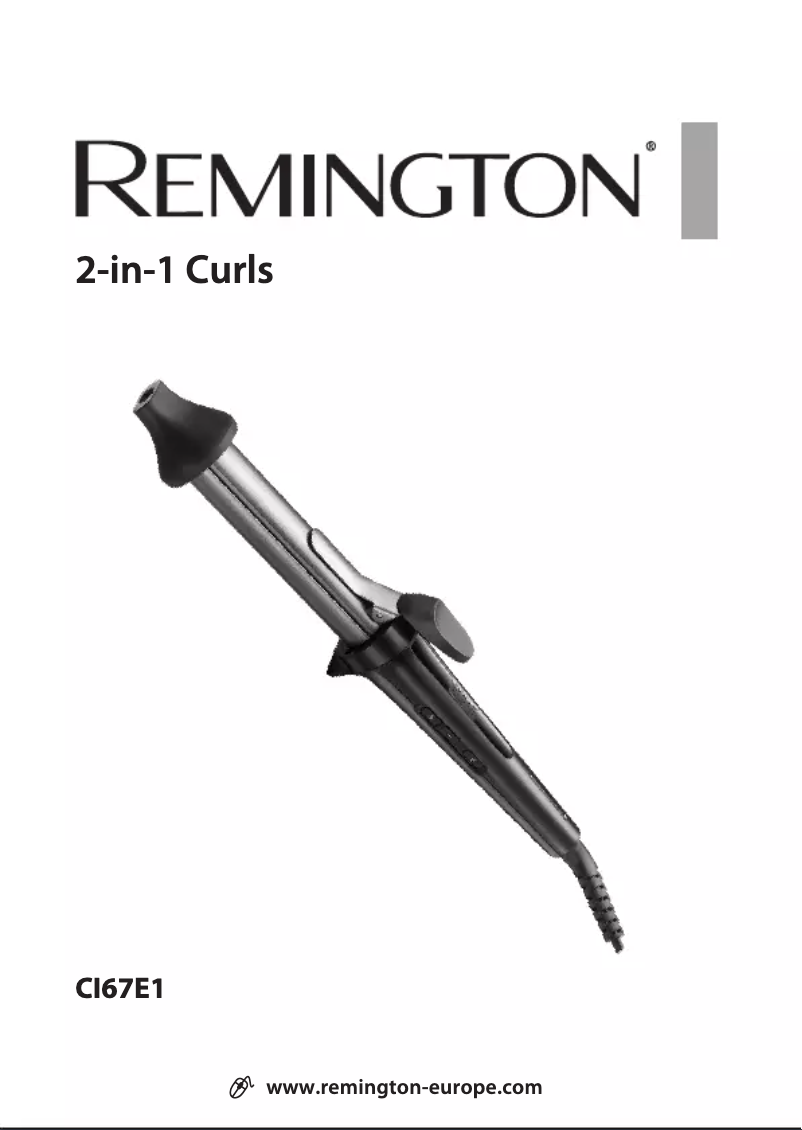 Page n°1 - Manuel utilisateur Remington 2-in-1 CI67E1