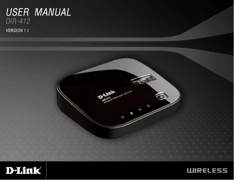 Page n°1 - Manuel utilisateur D-Link DIR-412