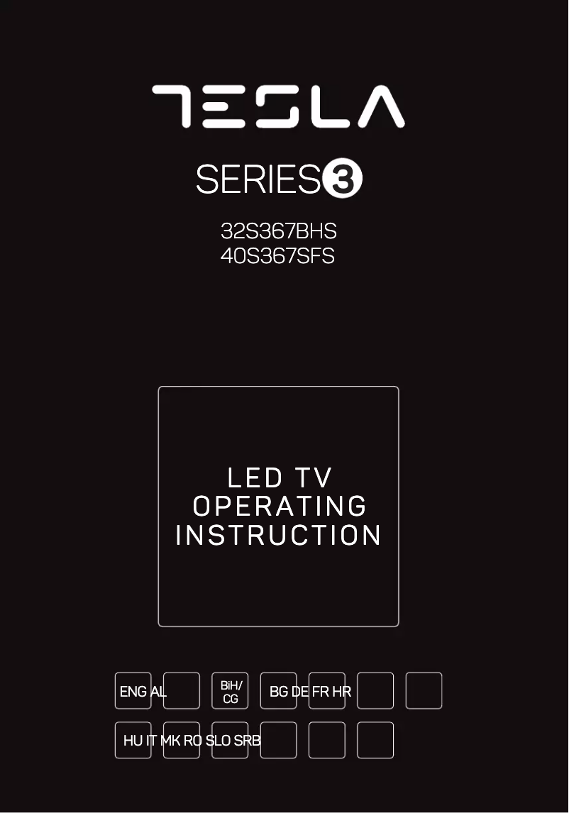 Page 1 de la notice Manuel utilisateur Tesla 49S367BFS