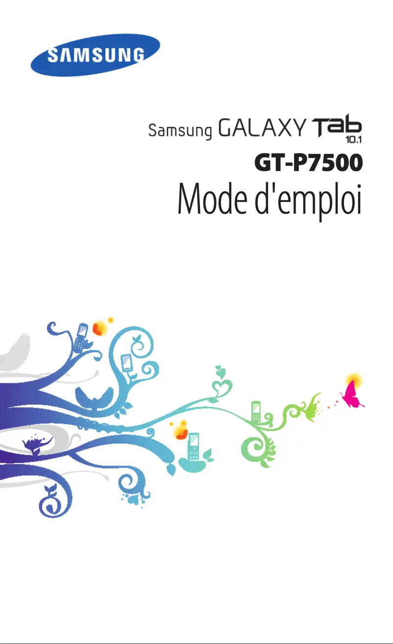Image de la première page du manuel de l'appareil GT-P7500