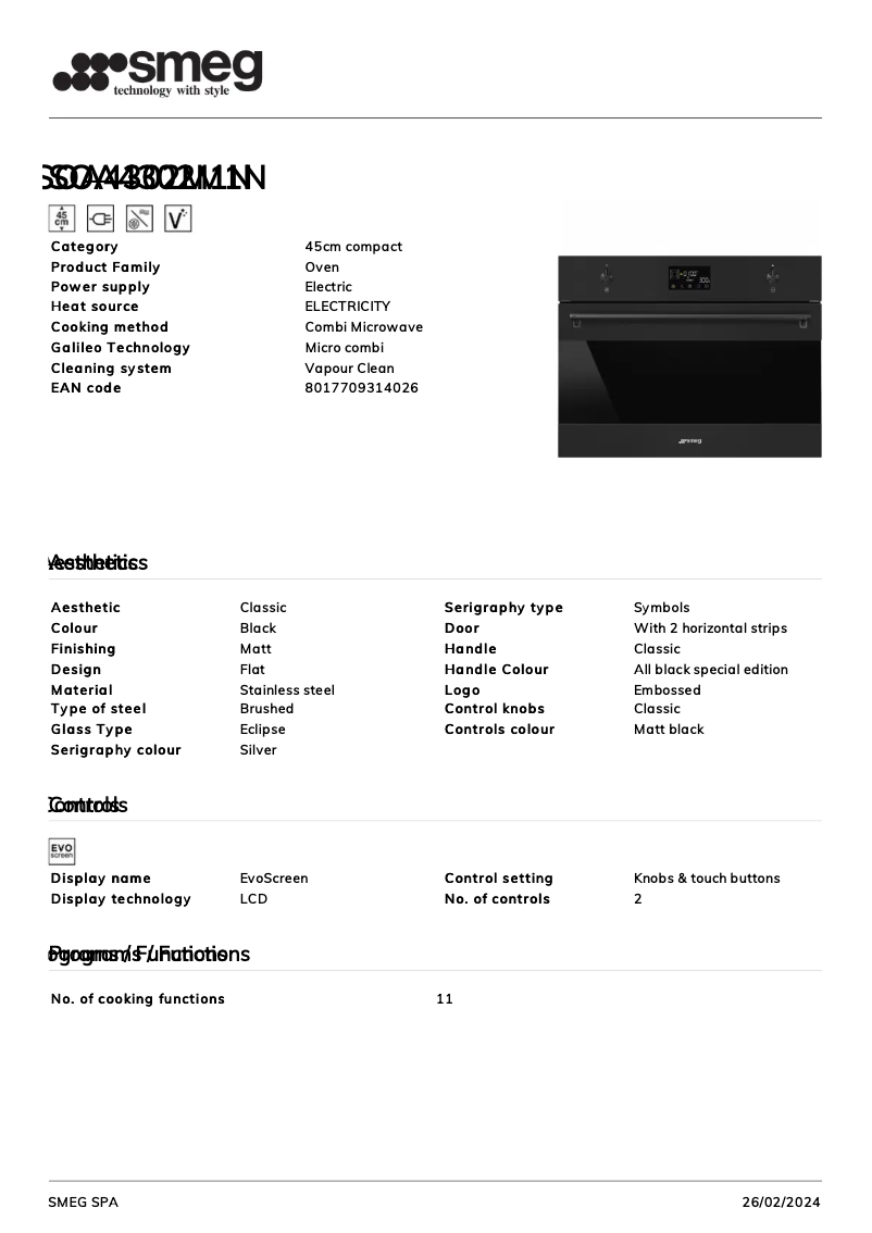 Image de la première page du manuel de l'appareil SOA4302M1N