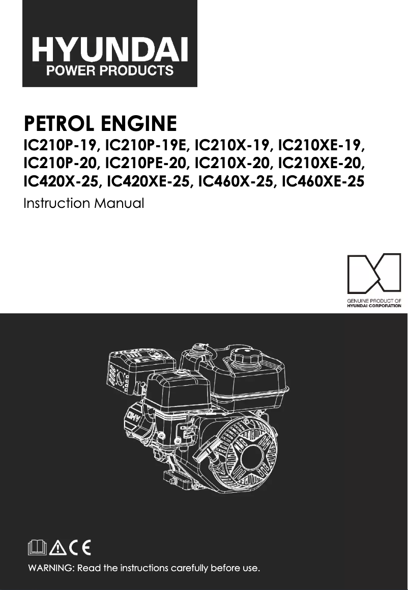 Page n°1 - Manuel utilisateur Hyundai IC420X-25