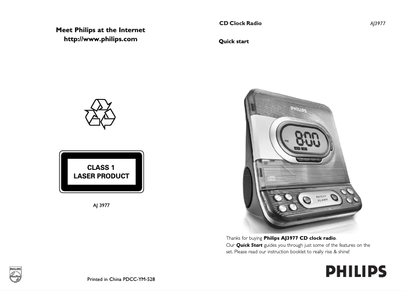 Image de la première page du manuel de l'appareil AJ3977