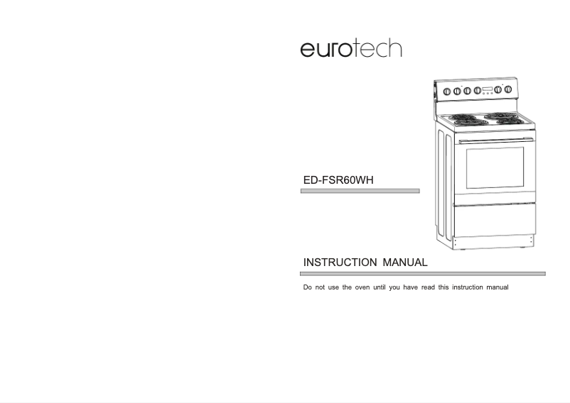 Página 1 del manual Manual de usuario Eurotech ED-FSR60WH
