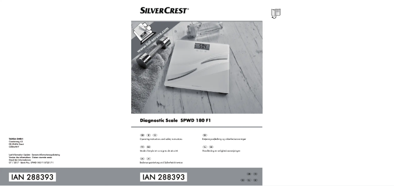 Page 1 de la notice Manuel utilisateur SilverCrest IAN 271626