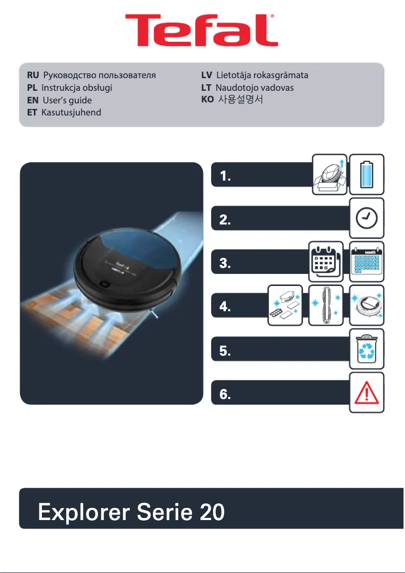 Image de la première page du manuel de l'appareil Explorer Serie 20 RG6825