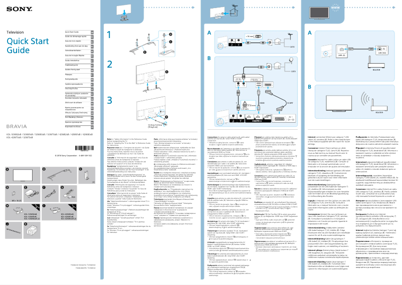 Page 1 de la notice Manuel utilisateur Sony Bravia KDL-42W829B