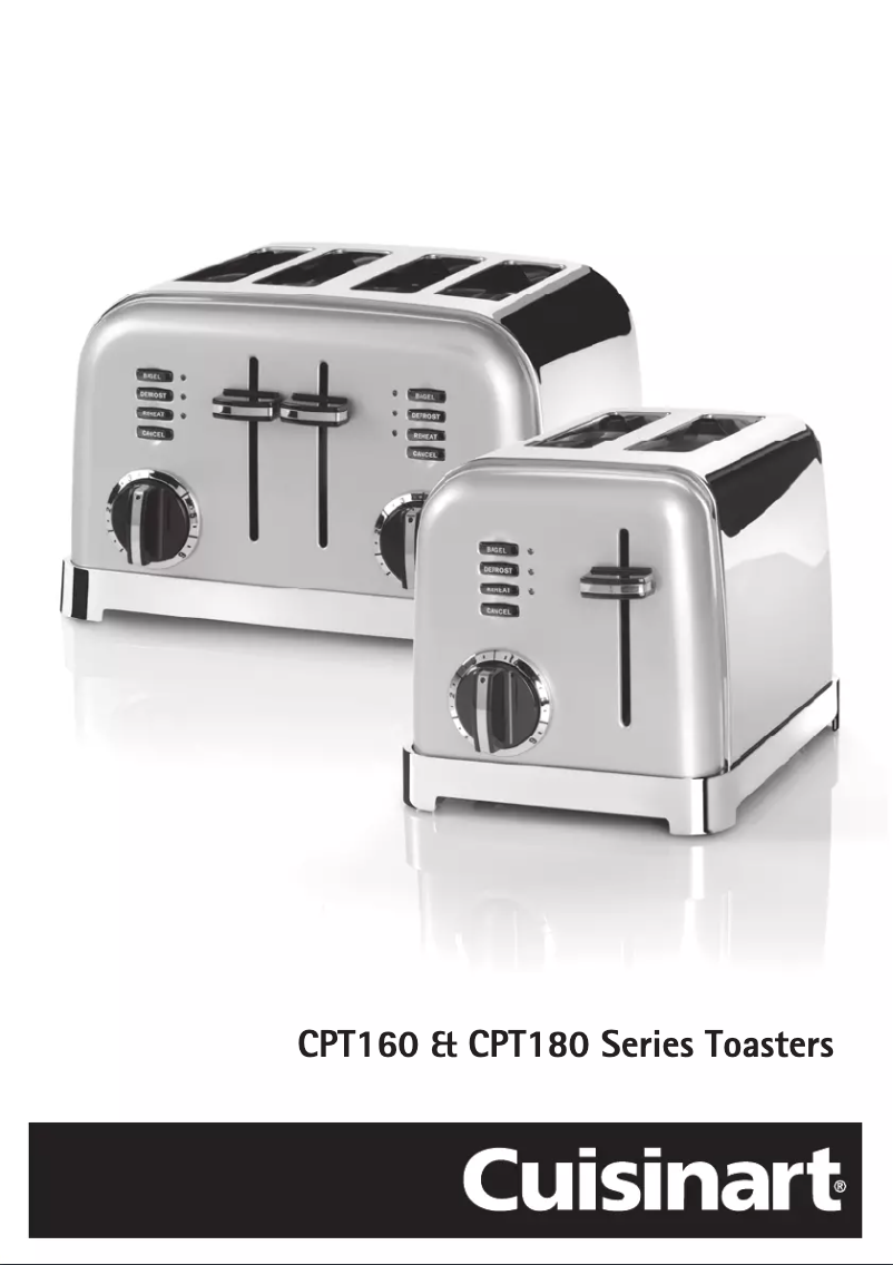 Page 1 de la notice Manuel utilisateur Cuisinart CPT180SU