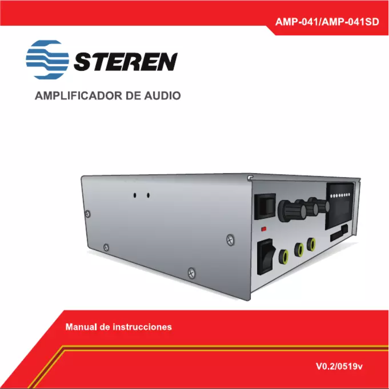 Page n°1 - Manuel utilisateur Steren AMP-041SD