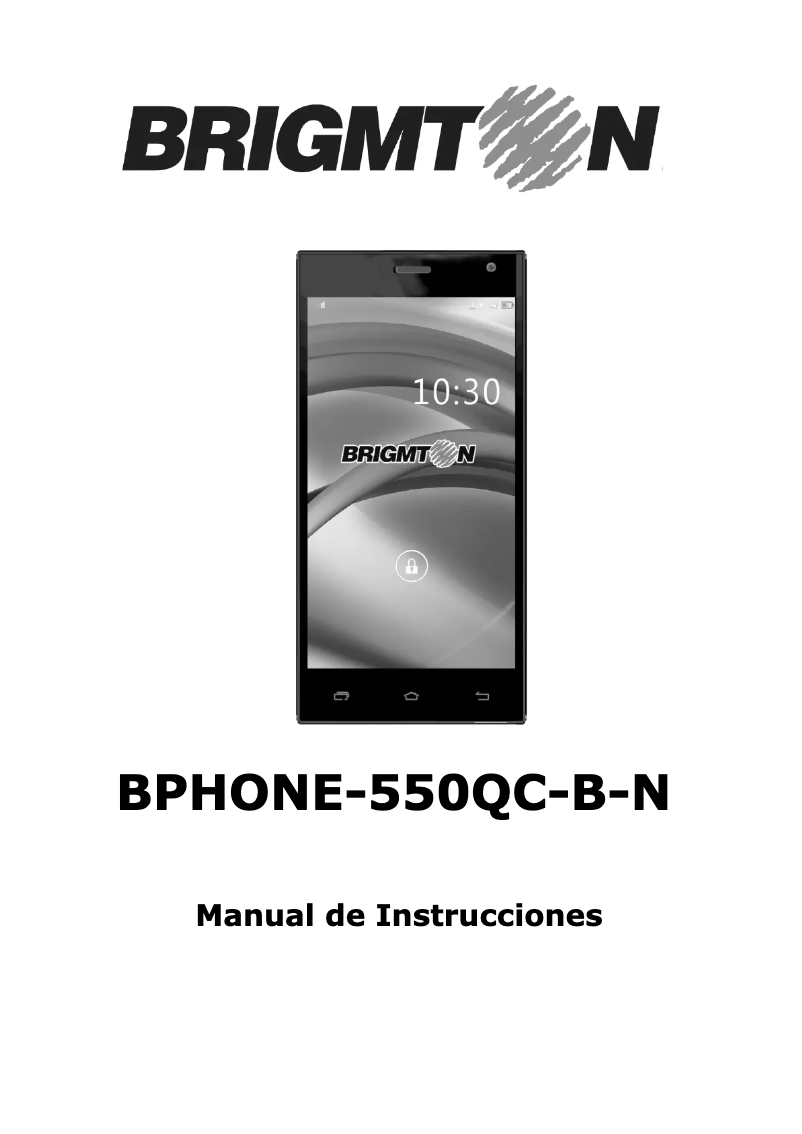 Page 1 de la notice Manuel utilisateur Brigmton BPHONE-550QC-B