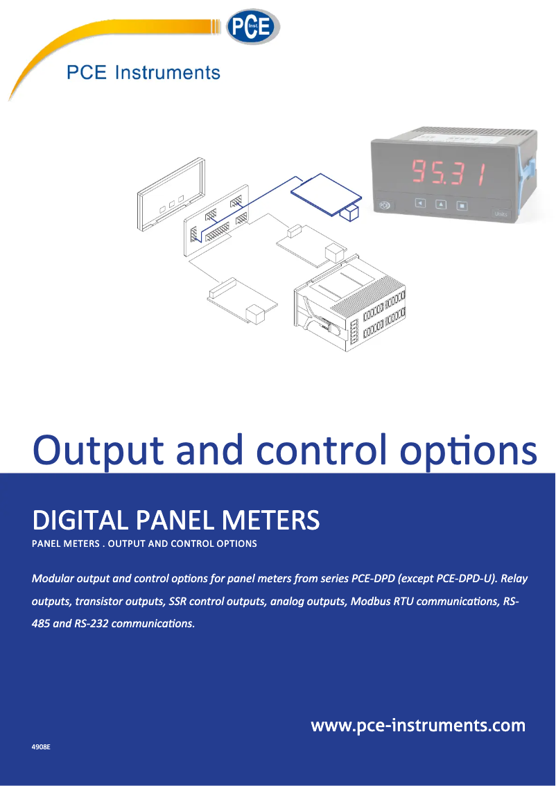 Page 1 de la notice Manuel utilisateur PCE Instruments PCE-DPD-C