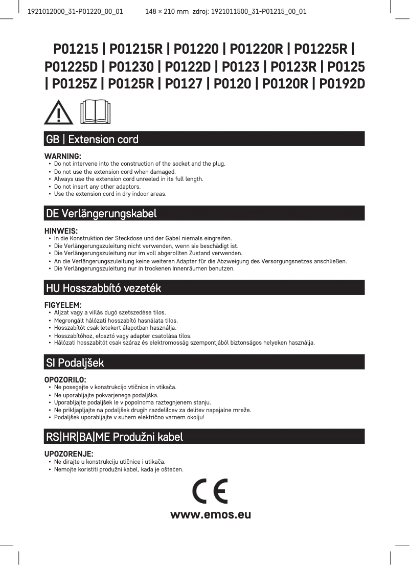 Imagen de la primera página del manual del dispositivo P01220