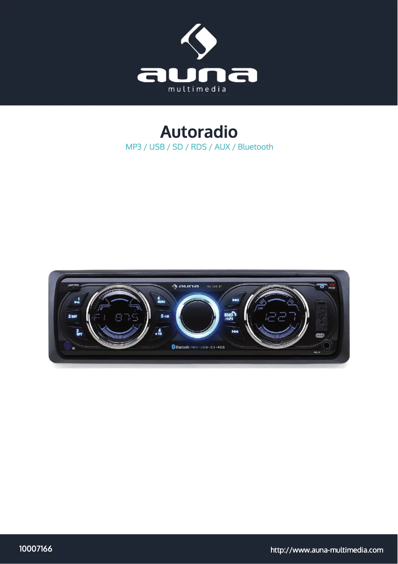Page 1 de la notice Manuel utilisateur Auna MD-160BT 10007166