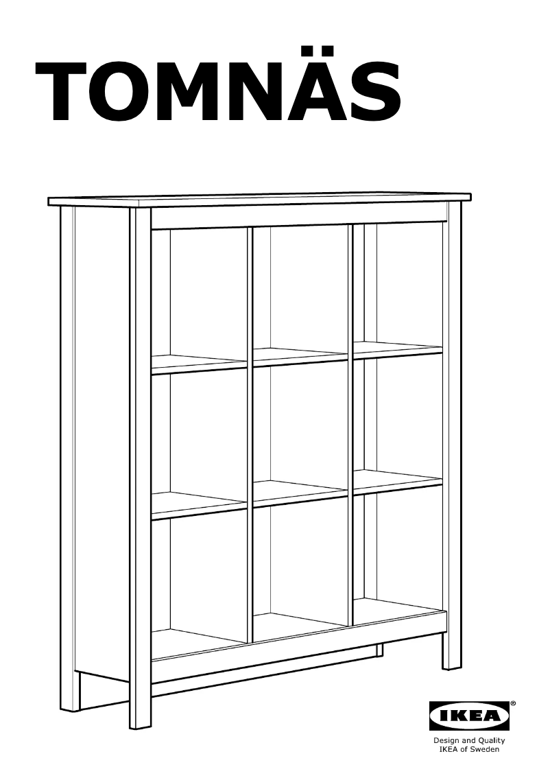 First page image of the manual for TOMNAS