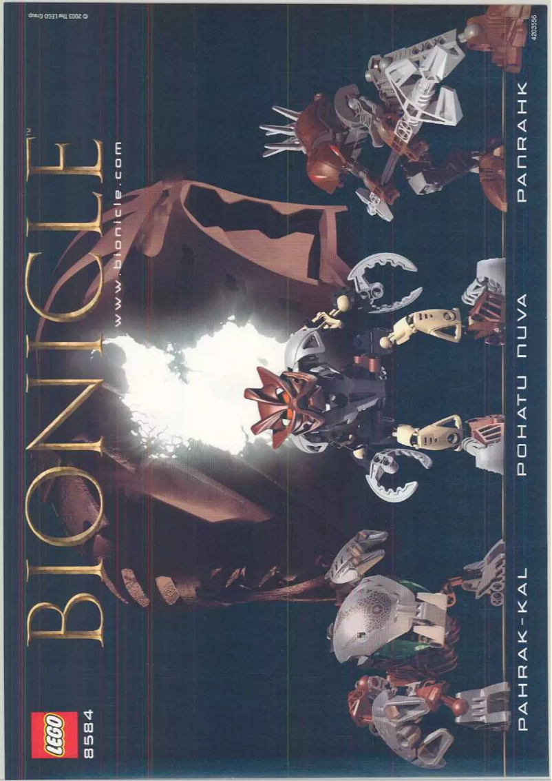 Page 1 de la notice Manuel utilisateur Lego Bionicle 8584