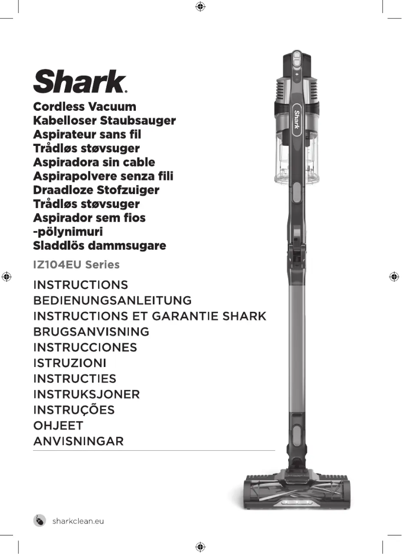 Page 1 de la notice Manuel utilisateur Shark IZ104EU