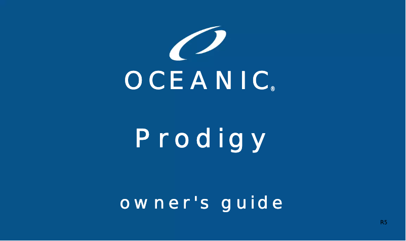 Page 1 de la notice Manuel utilisateur Oceanic Podigy