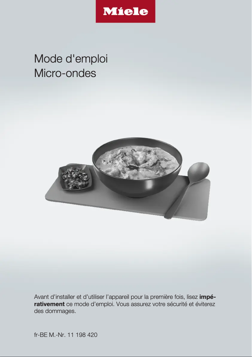 Page 1 de la notice Manuel utilisateur Miele M 2230 OBSW