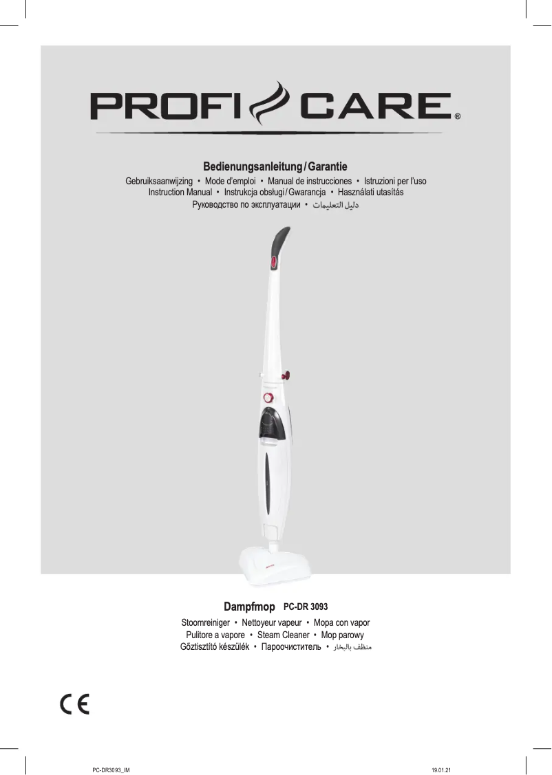 Page 1 de la notice Manuel utilisateur ProfiCare PC-DR 3093