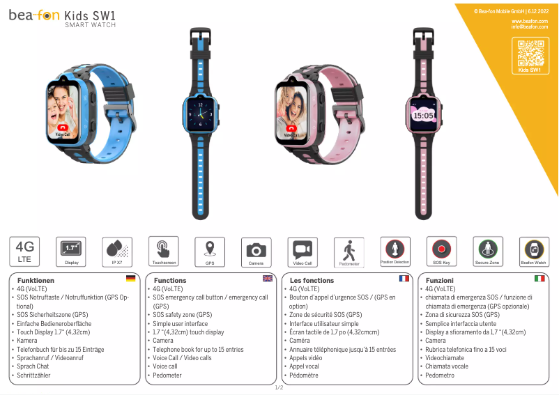 Page n°1 - FAQ Bea-fon SW1