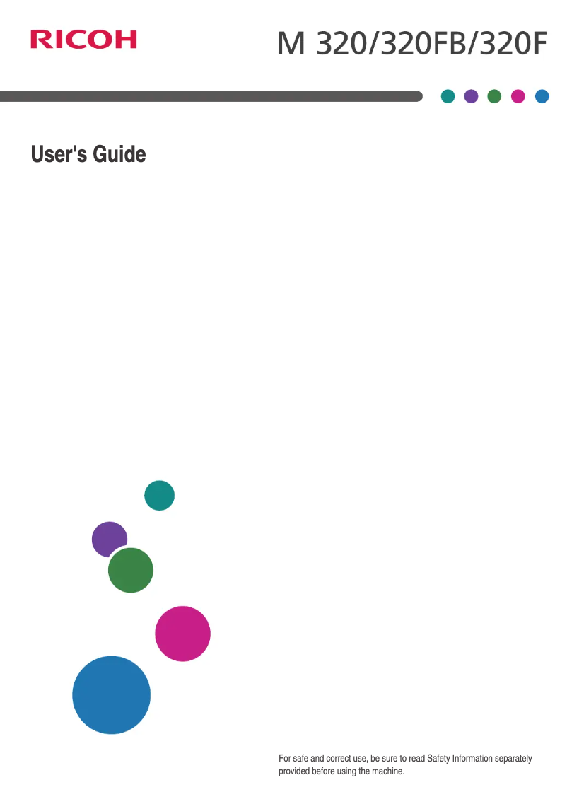 Page n°1 - Manuel utilisateur Ricoh M 320F