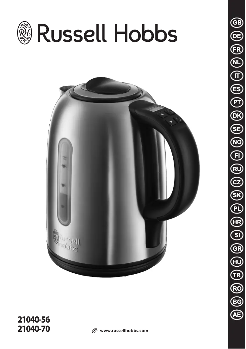 Page 1 de la notice Manuel utilisateur Russell Hobbs 21040-70