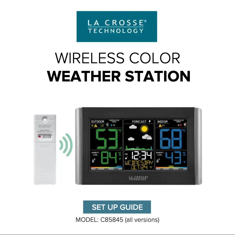 Image de la première page du manuel de l'appareil C85845V5