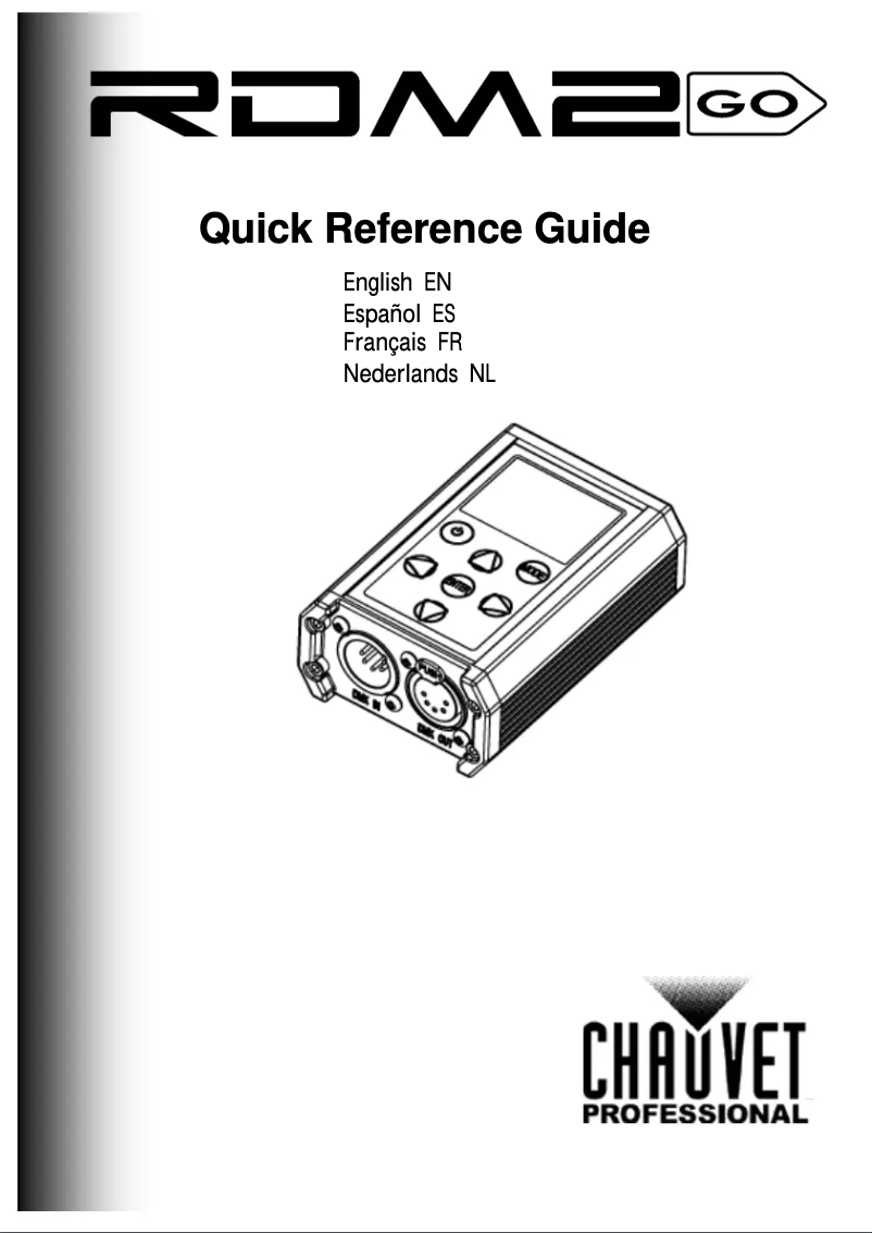 Image de la première page du manuel de l'appareil RDM2go