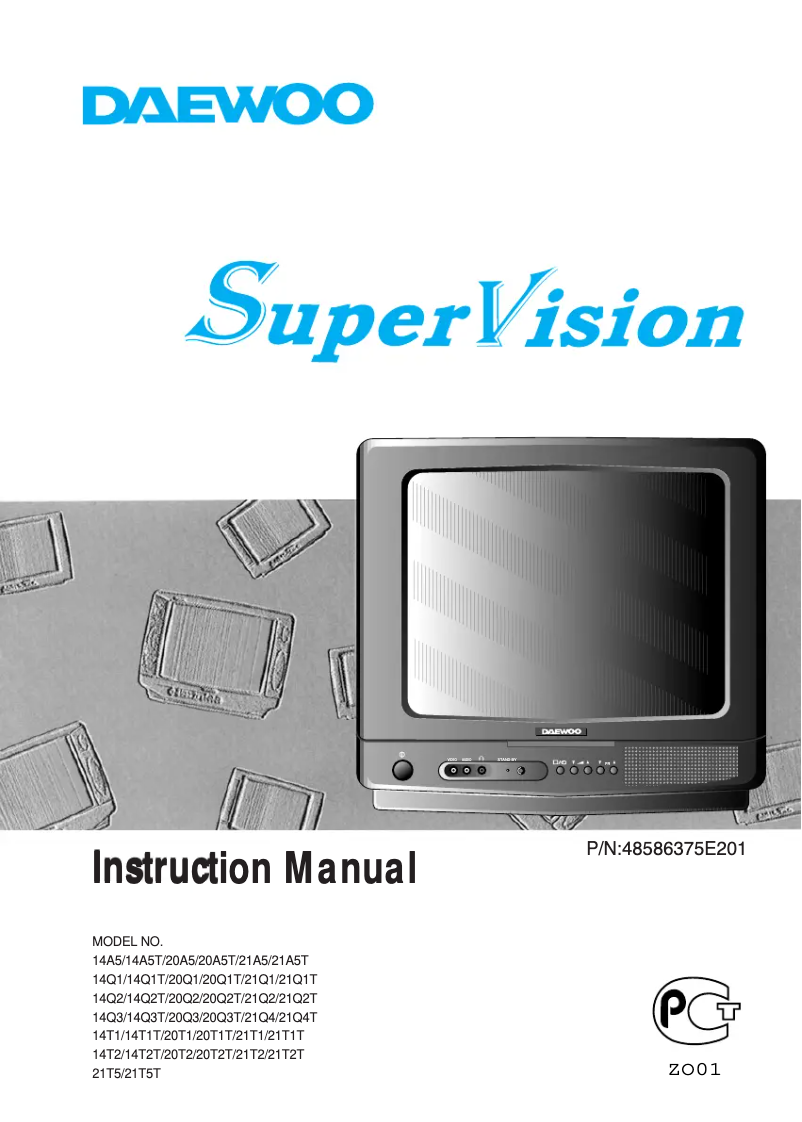 Page 1 de la notice Manuel utilisateur Daewoo 14Q2T