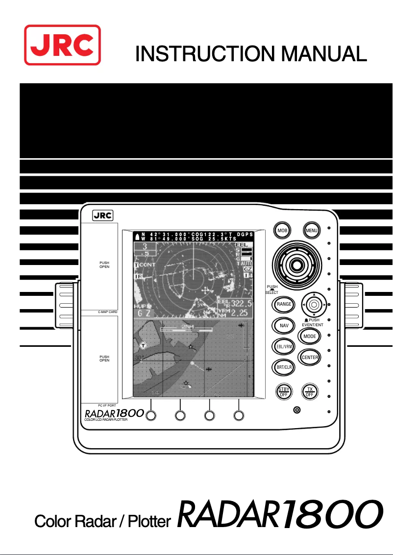 Page 1 de la notice Manuel utilisateur JRC Radar 1800