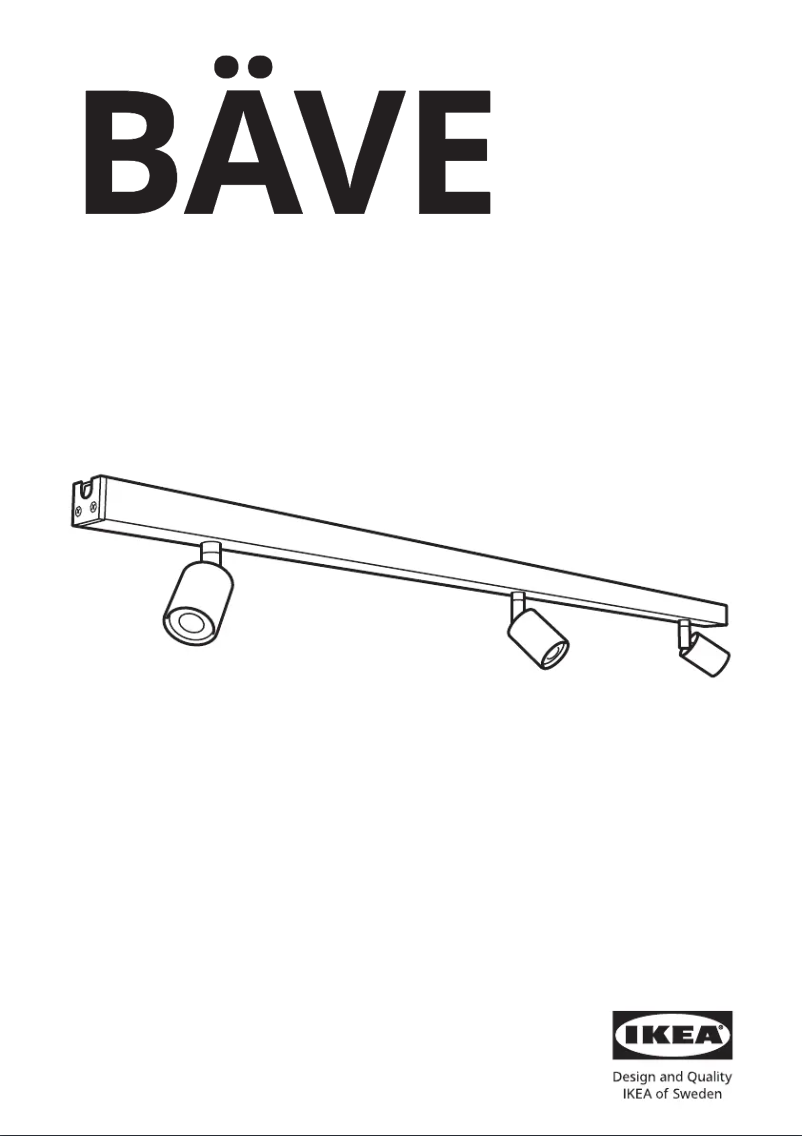 Page 1 de la notice Manuel utilisateur Ikea BÄVE 605.366.59